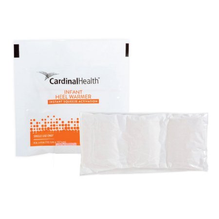 Warmer Heel Instant Infant Heel Warmer Cardinal Health™ Heel with Tape One Size Fits Most Plastic Cover Disposable (1/EA 25/BX 4BX/CS) by Cardinal  ID 11460-010T